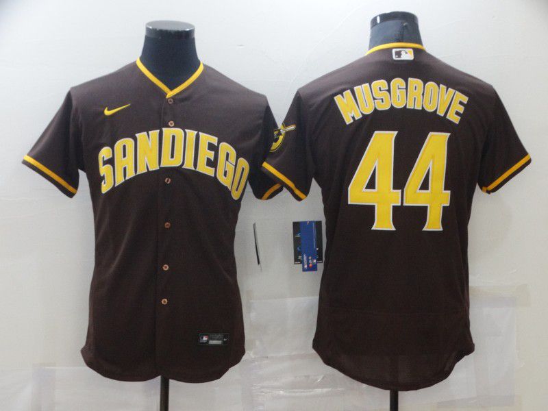 Men San Diego Padres #44 Musgrove brown Elite 2021 Nike MLB Jersey->san diego padres->MLB Jersey